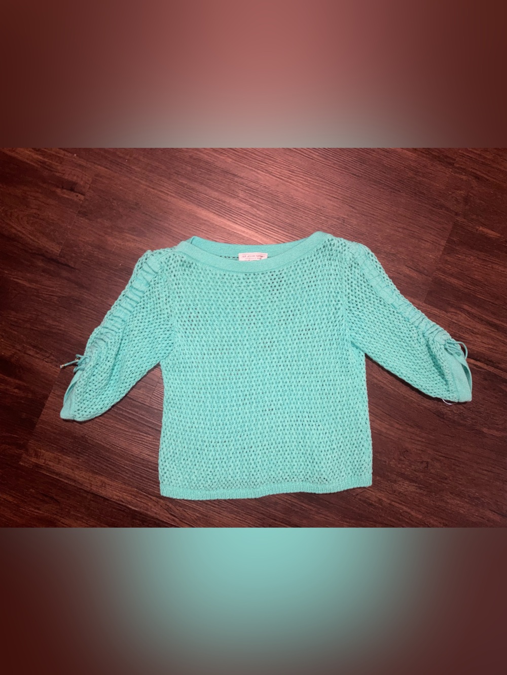 St. John Sport by Marie Gray Mint Crochet Knit women’s top size P